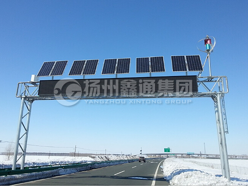 LMJ-012，桁架式情報(bào)板門架，情報(bào)板龍門架