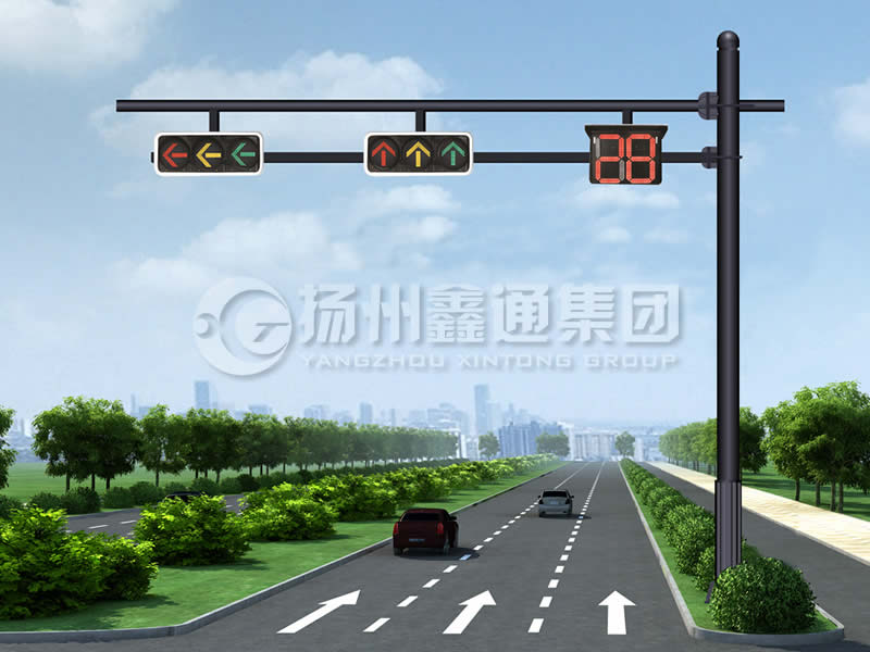 XHDG-061，F(xiàn)型信號(hào)燈桿，晉中信號(hào)燈桿